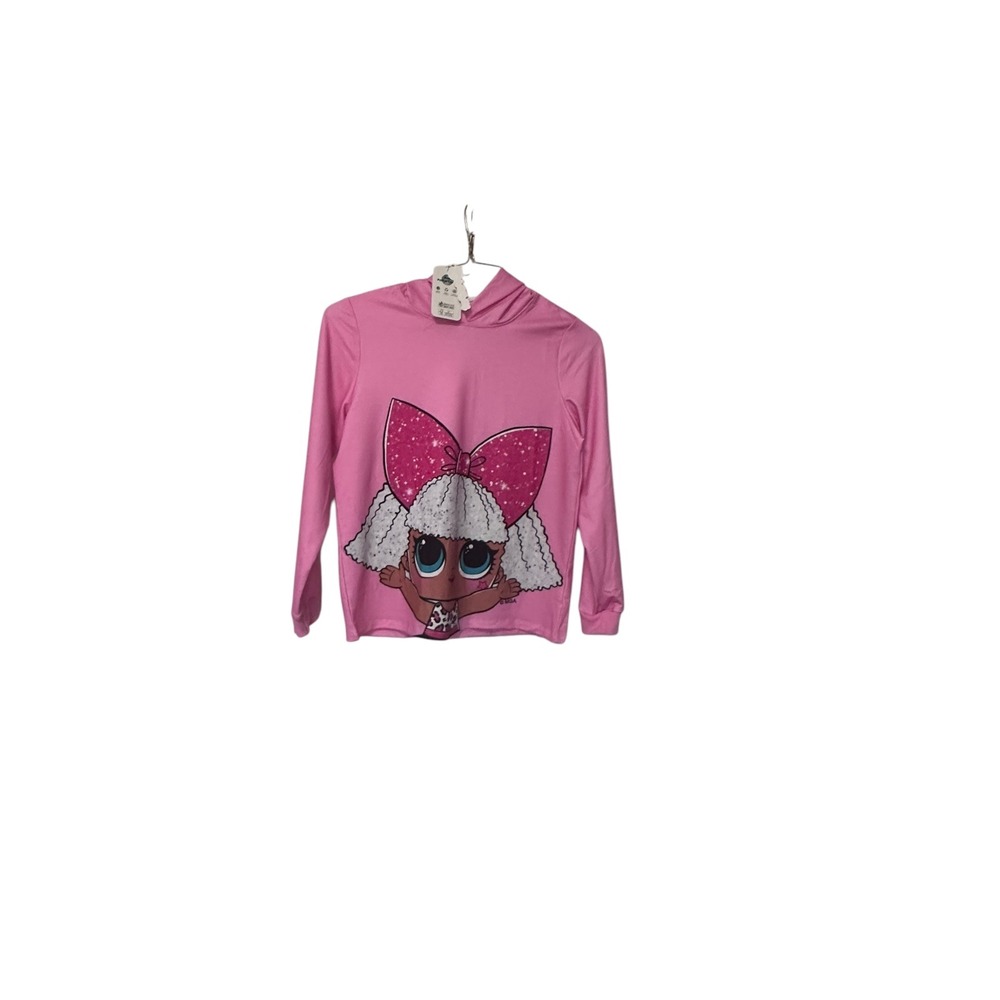 PatPat LOL Doll Hoodie Long Sleeve Graphic Print Top Kids Size 11-12Y